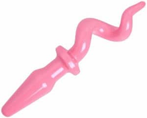 Pig tail butt plug