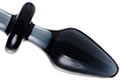 Glass pig butt plug